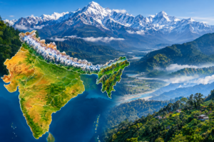 भारत का भौतिक स्वरूप कितने भागों में बांटा गया है ?